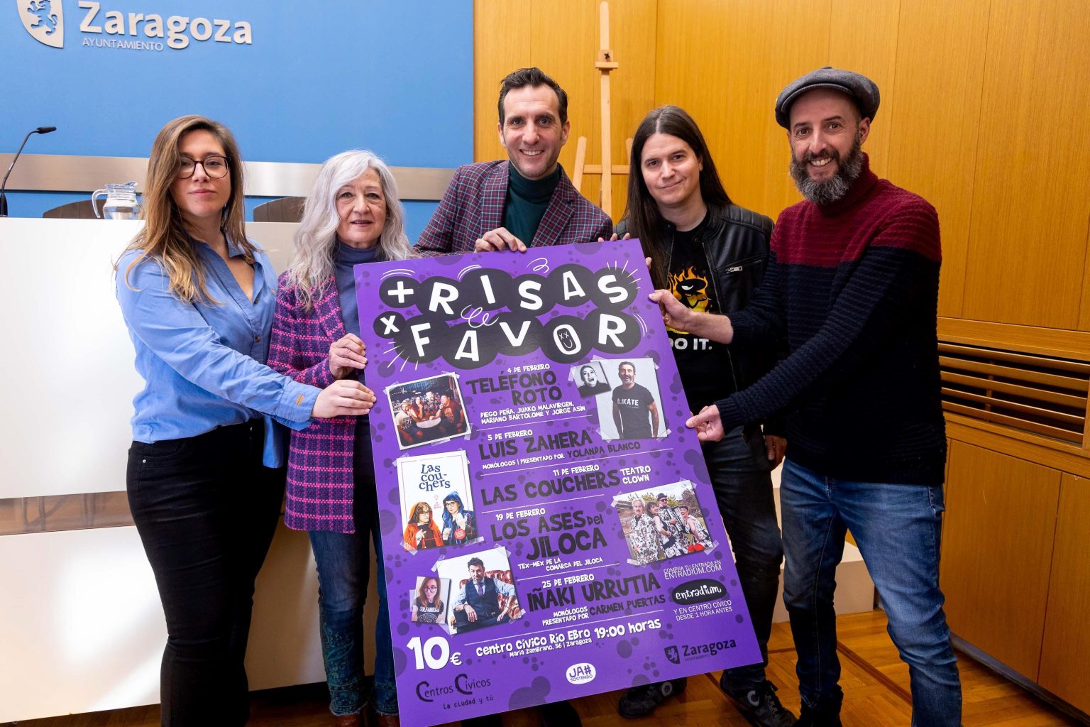 ‘Más risas, por favor’: del 4 y el 25 de febrero en el centro cívico Río Ebro
