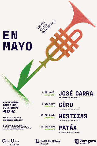 Este mes de mayo el centro cívico Universidad se llena de música en directo