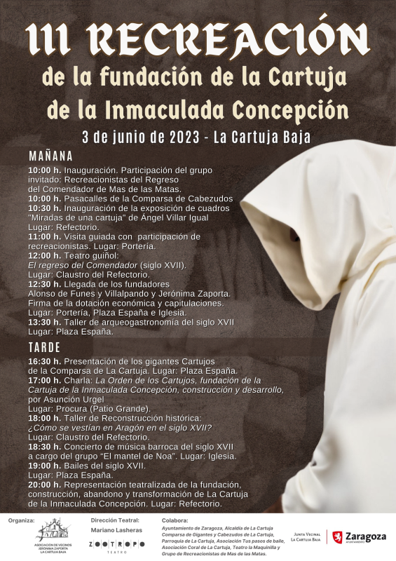 Más de cien figurantes recrean este sábado la historia de La Cartuja Baja