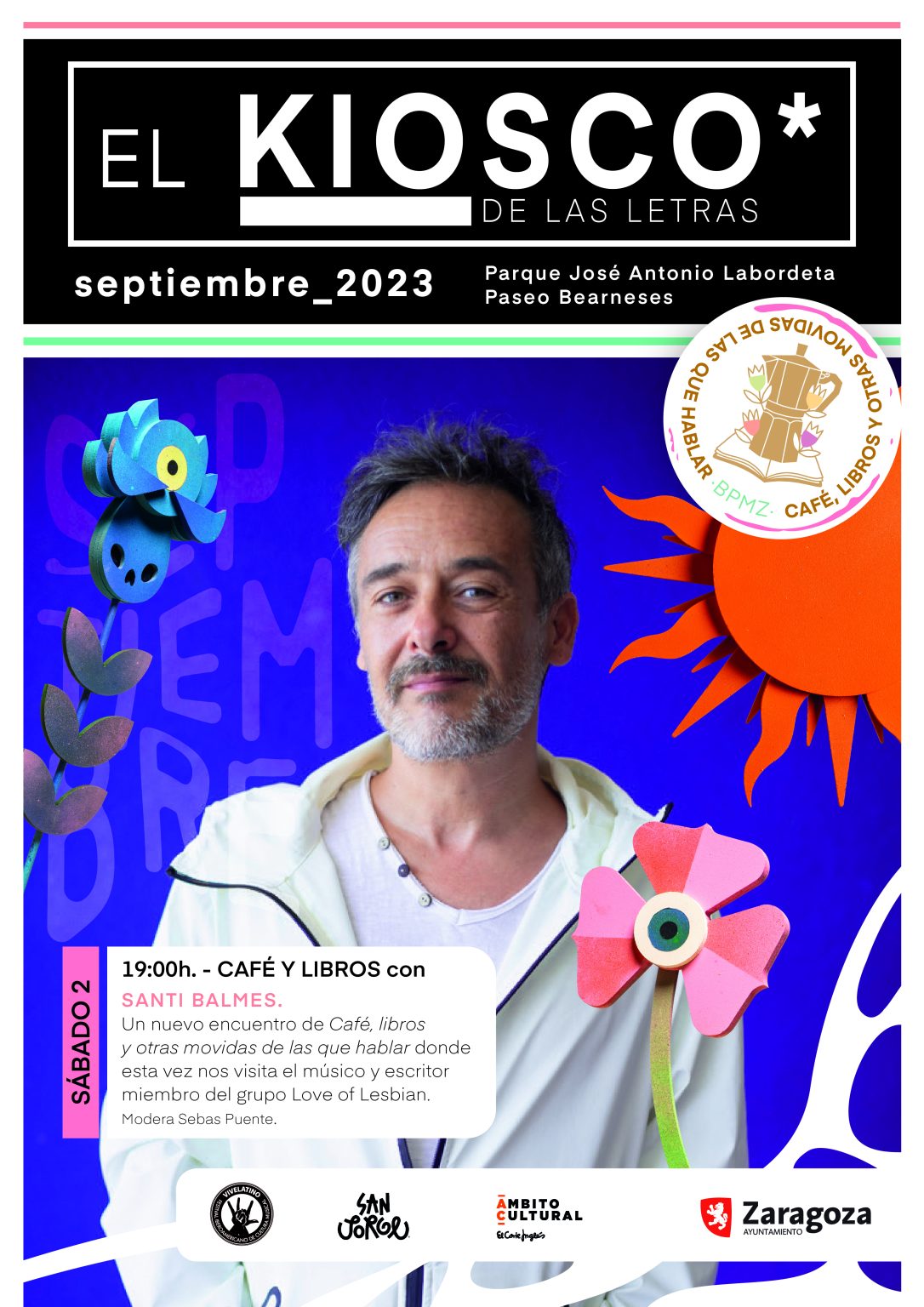 Santi Balmes, cantante de Love of Lesbian reabre el Kiosco de las Letras