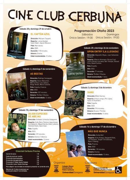 El cineclub Cerbuna celebra su 50 aniversario con la nueva programación de otoño