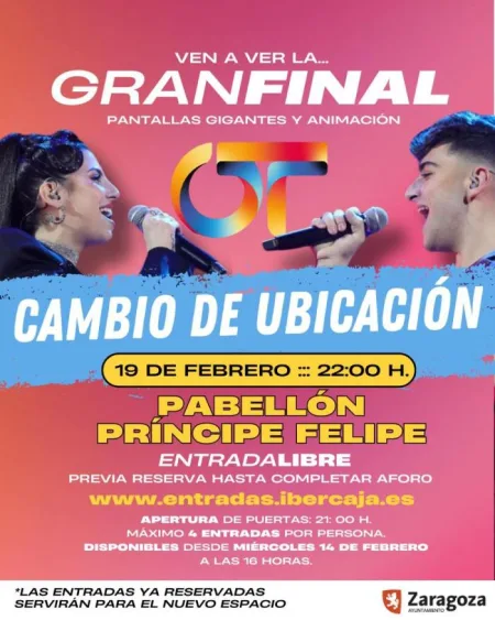 La gala final de Operación Triunfo se verá en el Pabellón Príncipe Felipe