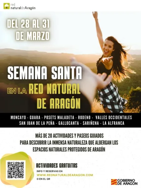Veinte planes para esta Semana Santa en la Red Natural de Aragón