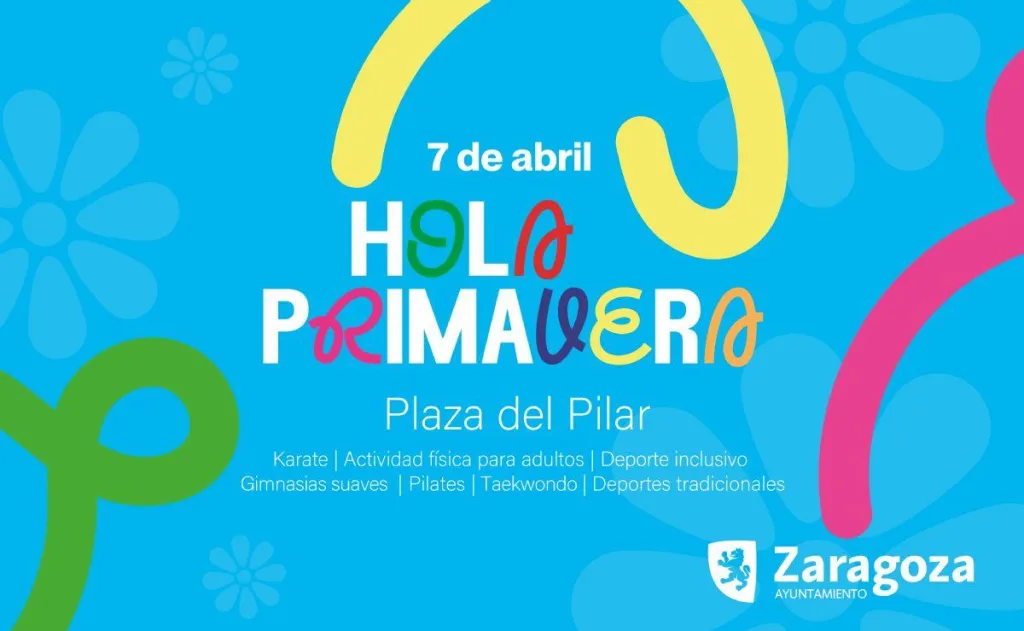 La plaza del Pilar acogerá este domingo un programa de actividades deportivas en el marco del evento Hola Primavera