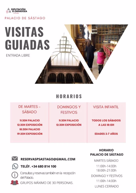 Actividades de julio y agosto en el Palacio de Sástago