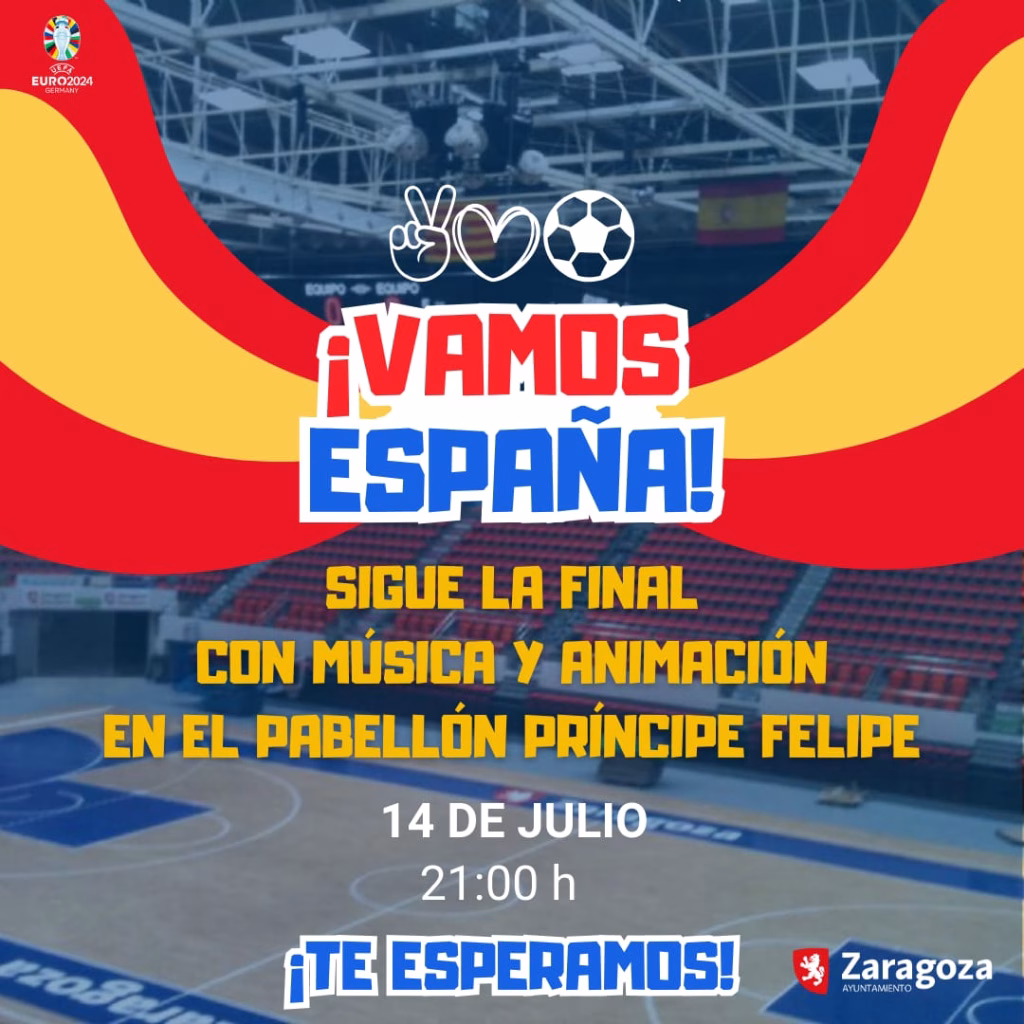 Sigue la final de la Eurocopa en pantalla gigante en el pabellón Príncipe Felipe