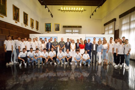 Tradicional recepción del Ayuntamiento al equipo técnico y deportivo del Real Zaragoza