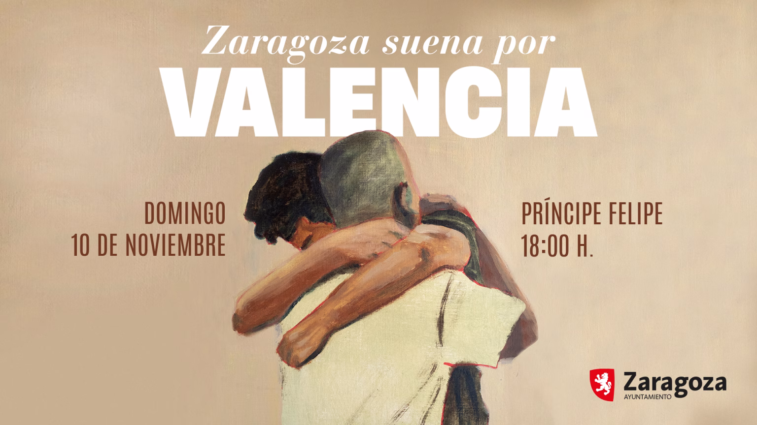 El Ayuntamiento de Zaragoza organiza una Gala Musical Solidaria para recoger fondos para las víctimas de la DANA de Valencia