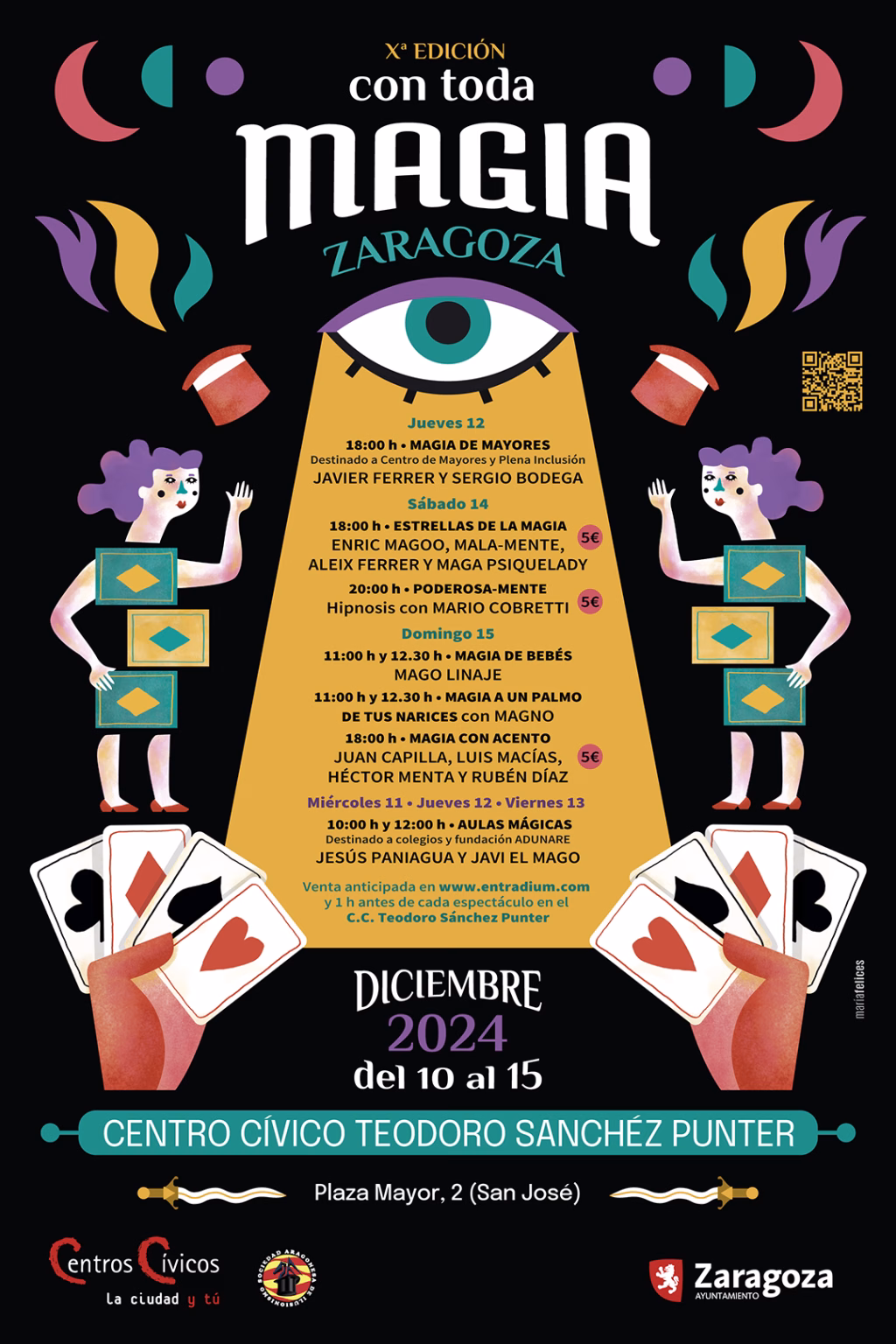 El Festival ‘Con toda la magia Zaragoza’ en el centro cívico Sánchez Punter