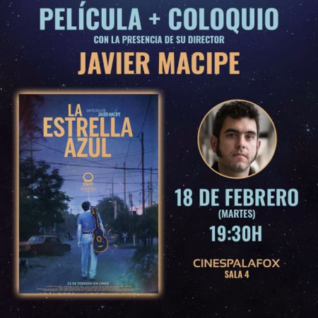 Javier Macipe vuelve a los cines Palafox con «La Estrella Azul»