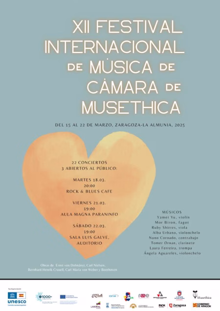 El XII Festival Internacional de Música de Cámara de Musethica inicia su gira social y ofrecerá su primer concierto público en el Rock & Blues Café