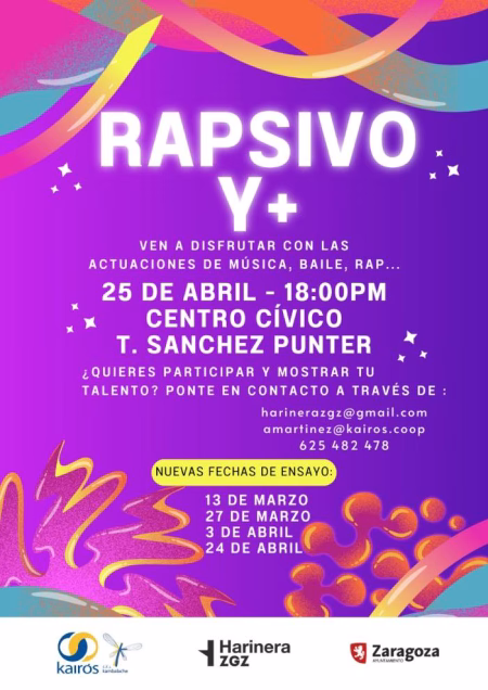 Tercera edición del festival “Rapsivo y +”