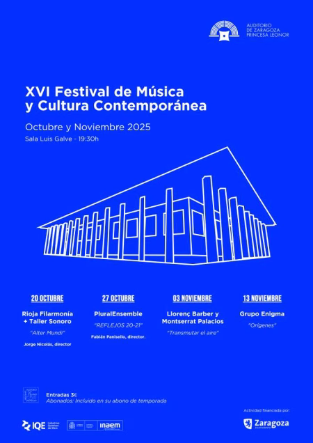 El Festival de Música y Cultura Contemporánea en el Auditorio de Zaragoza