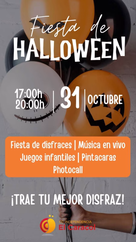 Halloween en el Centro comercial Independencia el Caracol