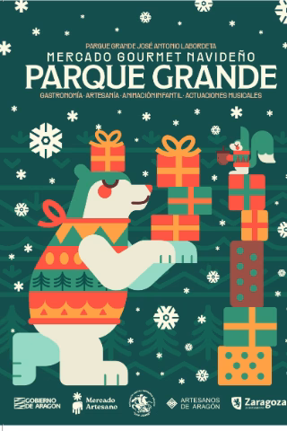 Mercado gourmet navideño en el Parque Grande