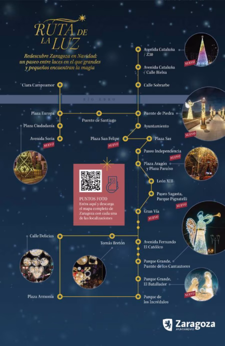 Pasea por la ruta de la luz estas navidades