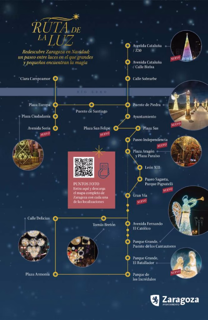 Pasea por la ruta de la luz estas navidades
