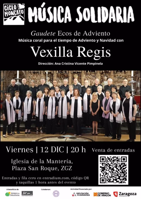 Continúa el Ciclo Moncayo de Música Solidaria con el coro Vexilla Regis