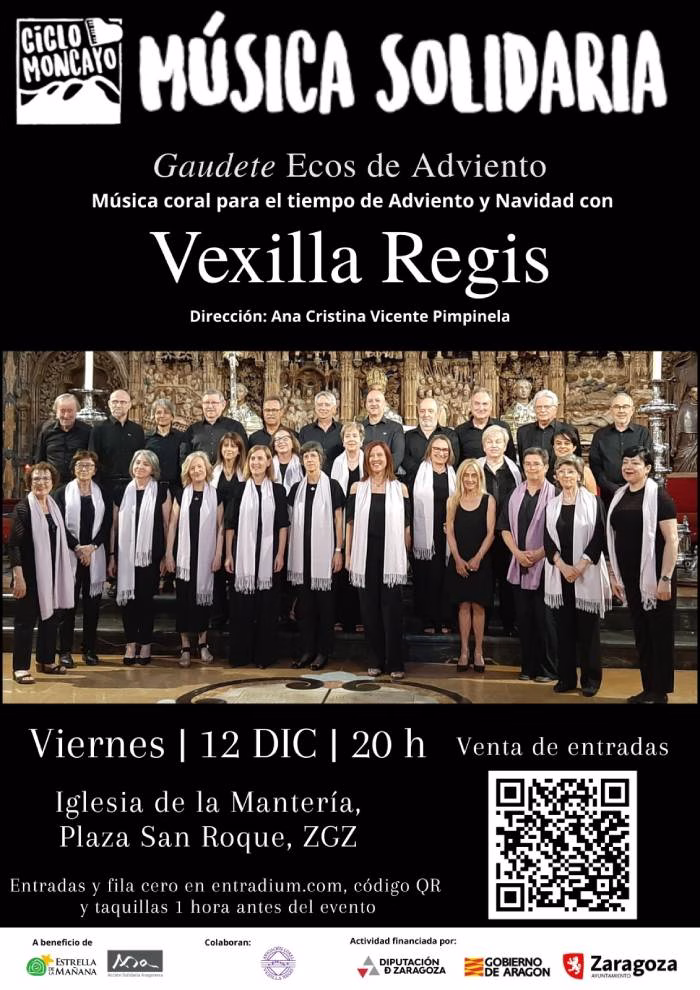 Continúa el Ciclo Moncayo de Música Solidaria con el coro Vexilla Regis