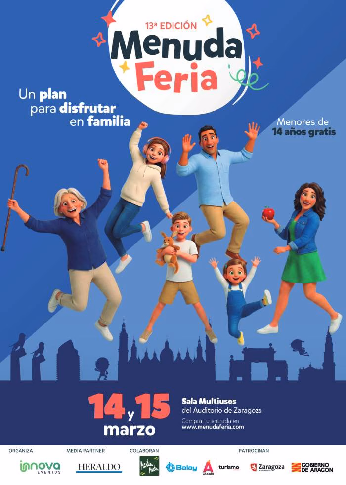 Menuda Feria en el Auditorio de Zaragoza el 14 y 15 de marzo