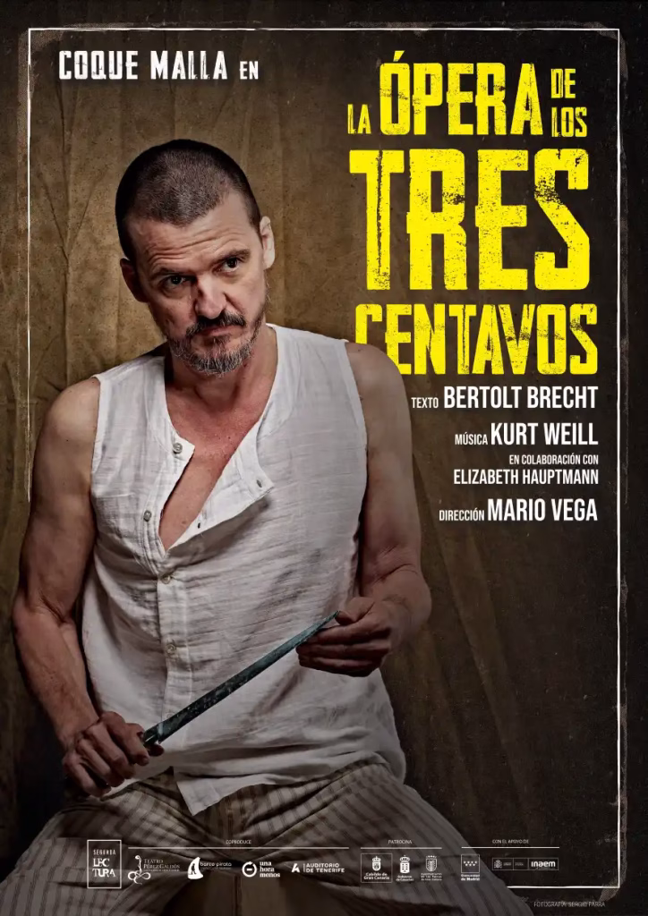 Coque Malla protagoniza “La ópera de los tres centavos” en el Teatro Principal de Zaragoza por San Jorge