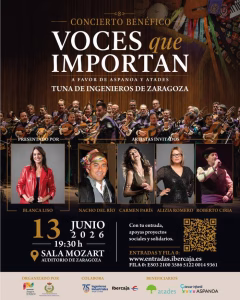 Concierto benéfico «Voces que importan» en el Auditorio de Zaragoza