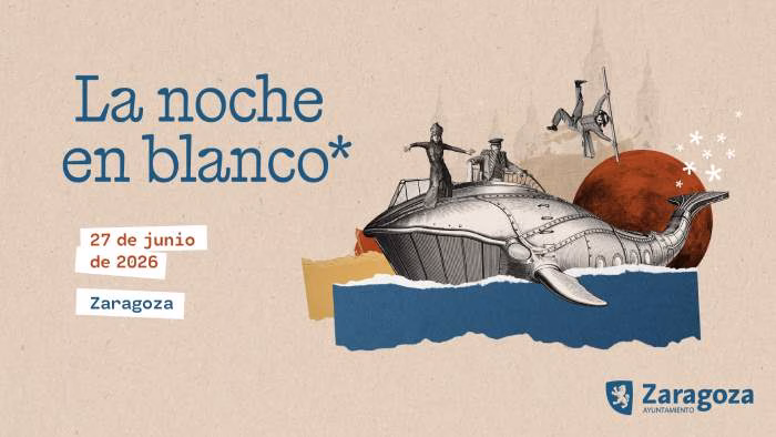 Vuelve a Zaragoza la Noche en Blanco con museos gratis, terrazas nocturnas y una ballena gigante en el Pilar