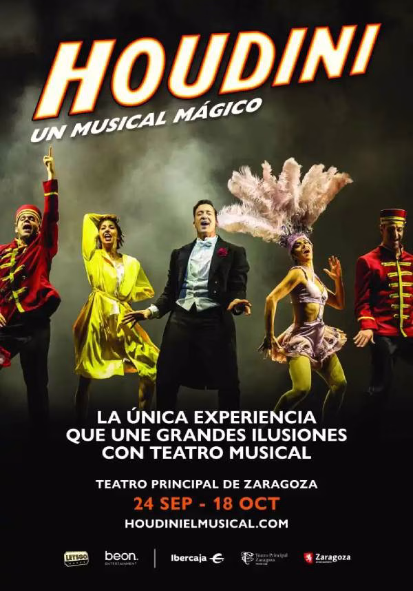 Houdini llega al Teatro Principal de Zaragoza con un espectacular musical lleno de magia y grandes ilusiones